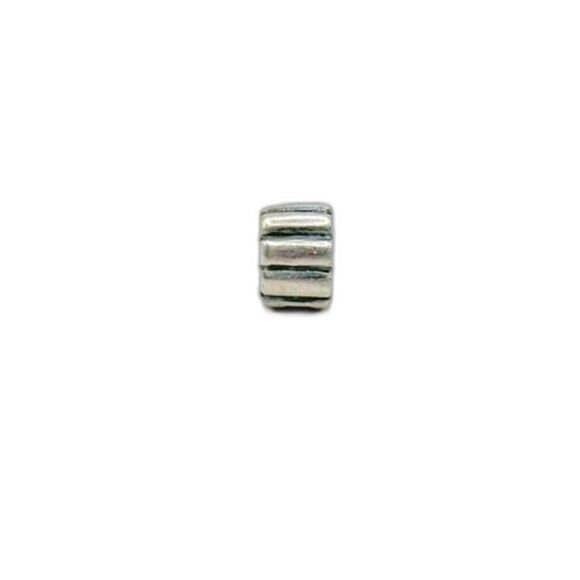 Pandora Silver Ribbed Authentic Clip Charm - Picture 1 of 4